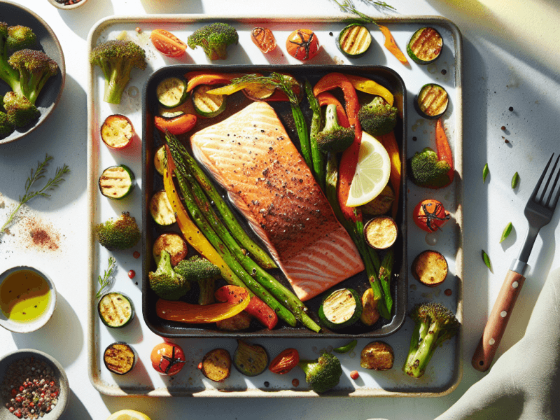 Sheet Pan Salmon & Vegetables
